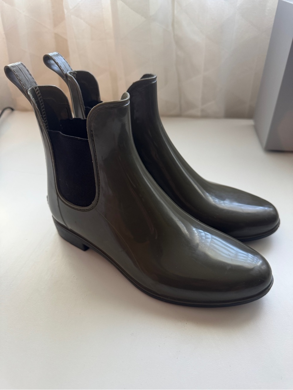 Life Stride Olive Green Rain Boots